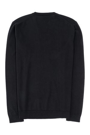 Navy blue merino wool sweater ROBERTO COLLINA | RA01002NAVY